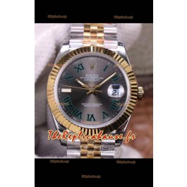 Montre Rolex Datejust 41MM Mouvement Cal.3135 Réplique Suisse en acier 904L Cadran gris bicolore 