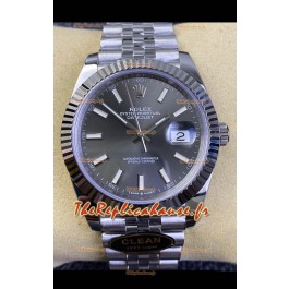 Montre Rolex Datejust 41MM Mouvement Cal.3135 Réplique Suisse en 904L cadran gris