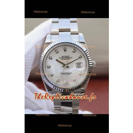 Montre Rolex Datejust 41MM Mouvement Cal.3135 Réplique Suisse en acier 904L cadran perlé