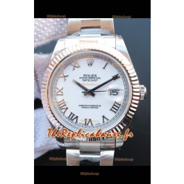 Montre Rolex Datejust 41MM Cal.3135 Mouvement Réplique Suisse en acier 904L Cadran blanc romain