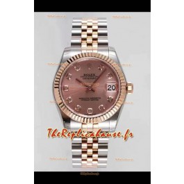 Montre Rolex Datejust 31MM Mouvement Cal.3135 Réplique Suisse Cadran Champange Bracelet Jubilé - Acier 904L Ultimate