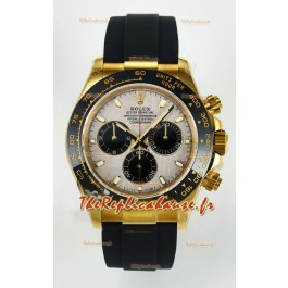 Rolex Daytona Super Clone 116518 Or Jaune Cadran Météorite Mouvement Cal.4130 d'origine
