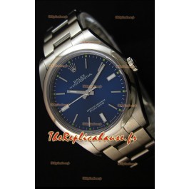 Montre Rolex Oyster Perpetual Mouvement Suisse Cal.3132 à Cadran Bleu et Bracelet Oyster — Montre en acier Ultime 904L 