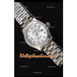 Montre Rolex Datejust Ladies Star Marqueurs d’Heure en Strass Suisse Mouvement CAL.2236 Répliquée à l’identique 1:1