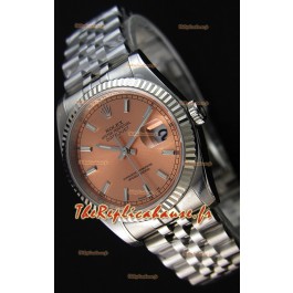 Montre Rolex Datejust 36 mm Cal.3135 Mouvement Suisse à Cadran Champagne et Bracelet Jubilé Répliquée — Montre en acier ultime 904 L 