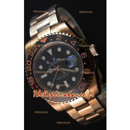 Montre Rolex GMT Masters II 126715CHNR Everose Gold Suisse Répliquée à l’identique 1:1 Mirror