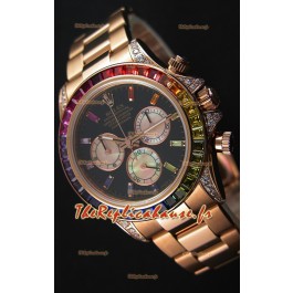 Montre Rolex Cosmograph Daytona 116595RBOW Rverose Mouvement Cal.4130 Répliquée à l’identique 1:1
