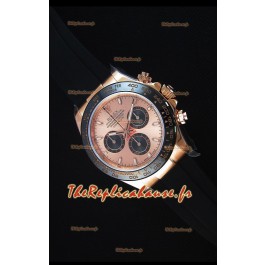 Rolex Daytona 116515 Everose Montre Réplique Miroir 1: 1 avec Cadran/Boîtier en Or Rose