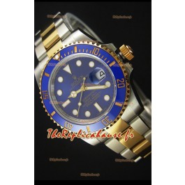 Rolex Submariner 16613 Montre Réplique Suisse 1:1 en Or Deux-Tons avec Cadran céramique et Mouvement Suisse 3135 
