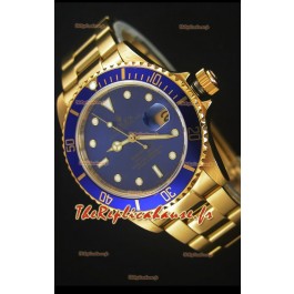 Rolex Submariner 16618 Montre Réplique 1:1 en Or avec Mouvement Suisse 3135