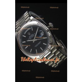 Rolex Day-Date Montre Réplique en Acier Inoxydable 40MM Mouvement Suisse 2836-2