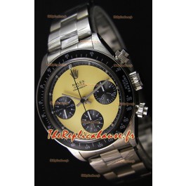 Rolex Daytona Vintage REF 6264 Off-Cadran Blanc Montre Réplique Suisse - Acier 904L 