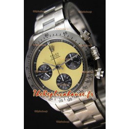 Rolex Daytona Vintage REF 6264 Off-Cadran Blanc Montre Réplique Suisse - Acier 904L 