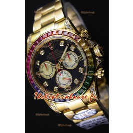 Rolex Cosmograph Daytona 116598 Or Jaune 1:1 Miroir Cal.4130 Mouvement - Montre Ultime Acier 904L