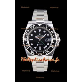 Rolex GMT Master II 116710LN Lunette en céramique Cal.3186 Mouvement Réplique Suisse - Ultime montre en acier 904L