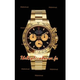 Rolex Daytona 116508 Or jaune Original Cal.4130 Mouvement - Montre en acier 904L à miroir 1:1