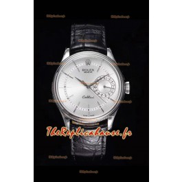 Rolex Cellini Date Ref#50519 Réplique 1:1 Miroir 904L Montre en acier cadran blanc