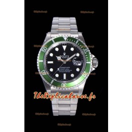 Montre Rolex Submariner 50ème Anniversaire "Kermit" Réplique Suisse Montre 904L Boîtier Acier