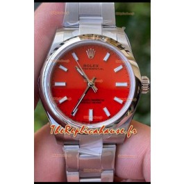 Rolex Oyster Perpetual REF#277200 31MM Mouvement suisse Réplique Suisse Cadran rouge Acier 904L Réplique Miroir 1:1