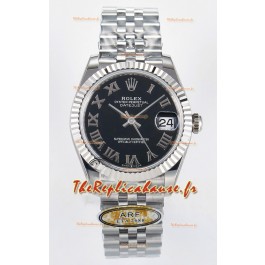 Montre Rolex Super Clone Datejust ETA 2688 Movement 31MM acier inoxydable cadran romain noir 