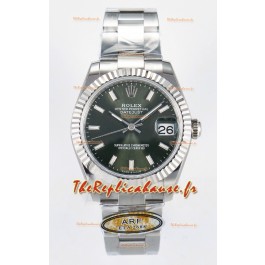 Montre Rolex Super Clone Datejust Mouvement ETA 2688 Boîtier acier inoxydable 31MM Cadran vert