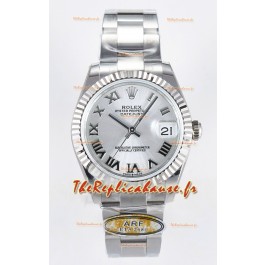 Montre Rolex Super Clone Datejust Mouvement ETA 2688 Boîtier acier inoxydable 31MM Cadran romain acier