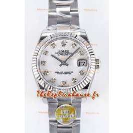 Montre Rolex Super Clone Datejust ETA 2688 Mouvement 31MM Acier inoxydable Cadran Perle 
