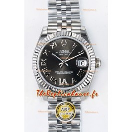 Montre Rolex Super Clone Datejust ETA 2688 Mouvement 31MM acier inoxydable cadran gris 