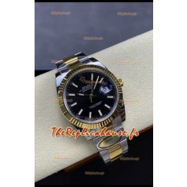 Rolex Datejust M126333 41MM ETA3235 72 Hours Power Huitre Cadran Noir Réplique 1:1 Or Jaune Acier 904L