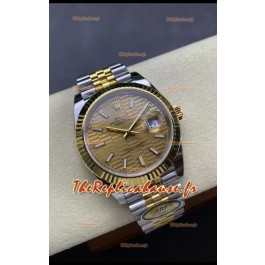 Rolex Datejust M126333 41MM ETA3235 72 Hours Power Cadran cannelé Jubilé Réplique 1:1 Or jaune Acier 904L
