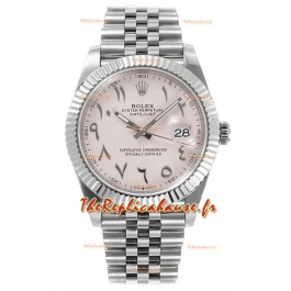 Rolex Datejust M126300 41MM ETA3235 Cadran arabe rose - Boîtier acier 904L 