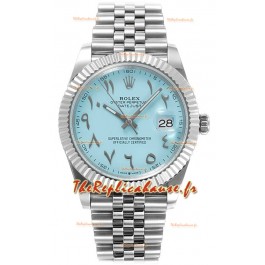 Rolex Datejust M126300 41MM ETA3235 Cadran arabe bleu Tiffany - Boîtier acier 904L 