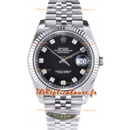 Rolex Datejust 126334 41MM ETA3235 72 Hours Power Cadran noir Jubilé Réplique 1:1 