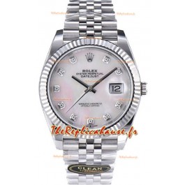 Rolex Datejust 126334 41MM ETA3235 72 Hours Power Jubilé Cadran Perle Réplique 1:1 