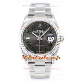 Rolex Datejust 126330 Wimbledon 41MM ETA3235 Cadran gris Puissance 72 heures Réplique 1:1