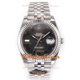 Rolex Datejust 126334 Wimbledon 41MM ETA3235 Cadran ardoise Jubilé 72 heures Réplique miroir 1:1