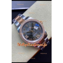 Rolex Datejust 126281RBR-0012 Réplique Suisse 1:1 Miroir 36MM en acier 904L - Cadran gris