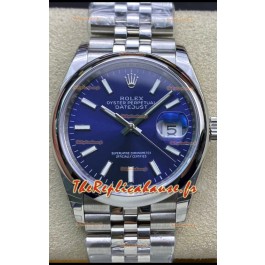 Rolex Datejust 126200-0006 36MM Réplique Suisse Miroir 1:1 en 904L acier avec cadran bleu