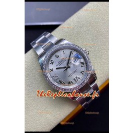 Rolex Datejust 126281RBR-0012 Réplique Suisse Miroir 1:1 36MM en acier 904L - cadran argenté