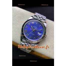 Réplique Suisse Rolex Datejust 41MM en acier 904L - Cadran bleu - Réplique Miroir 1:1