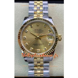 Rolex Datejust 278273 31MM Réplique Suisse en acier 904L avec cadran or - Réplique Miroir 1:1