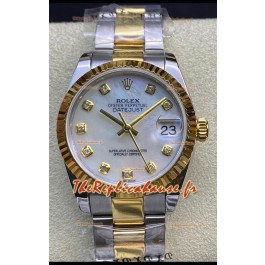 Rolex Datejust 278273 31MM Réplique Suisse en acier 904L avec cadran en perle blanche - Réplique Miroir 1:1