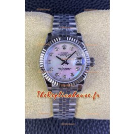 Rolex Datejust 28MM Montre Suisse en 904L Cadran Perle - Réplique 1:1 