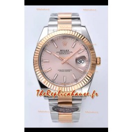 Rolex Datejust Mouvement Cal.3235 Réplique 1:1 Acier 904L 41MM - Boîtier or rose bicolore