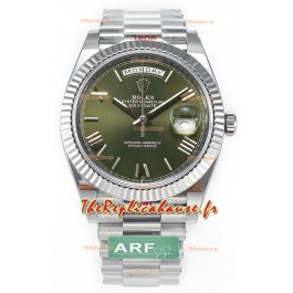 Rolex Day Date Presidential Montre à cadran vert en acier inoxydable 40 mm - Qualité miroir 1:1