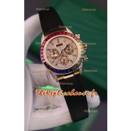 Rolex Daytona Super Clone 116595RBOW Or Rose Mouvement Cal.4131 RRéplique Montre 1:1
