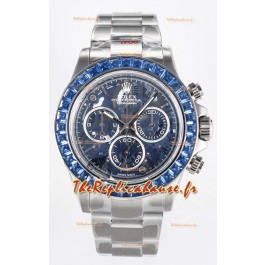 Montre en acier inoxydable Rolex Daytona Super Clone Edition « Artisans De Genève - Arolla Glacier 