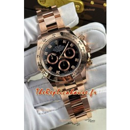 Rolex Daytona Super Clone REF.126505 Cal 4131 Réplique Montre 1:1 - Acier 904L Or Rose