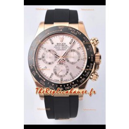 Rolex Cosmograph Daytona M116515ln-0061 Cadran or rose Sundust Mouvement original Cal.4130 - Montre en acier 904L