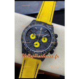 Rolex Daytona DiW Lemon Carbone Edition - Boîtier en carbone forgé, Réplique Miroir 1:1
